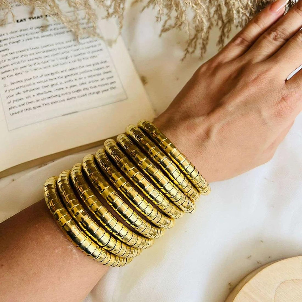 Golden Wrap Encasement Bangle