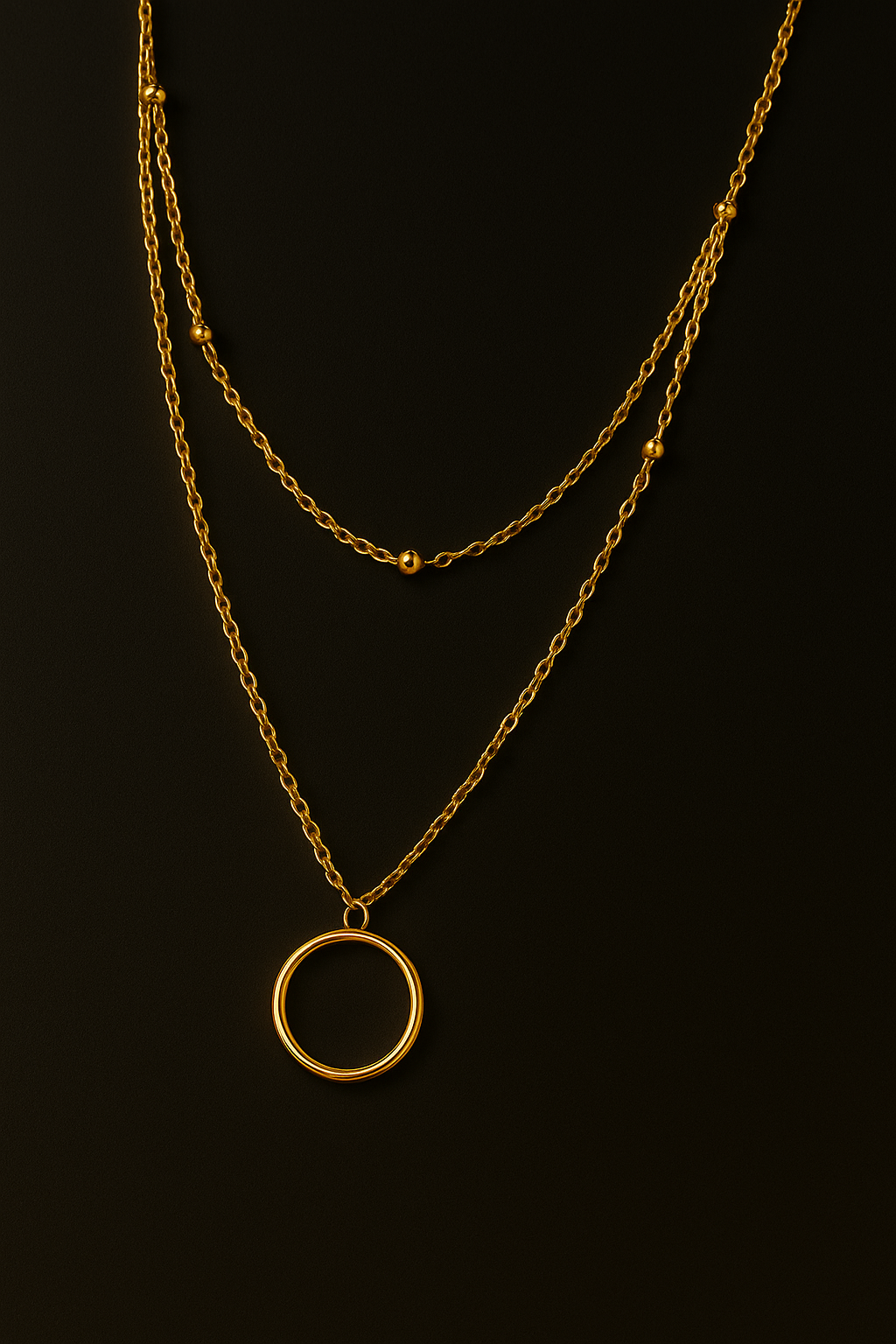 Esctacy Infinity Glow Double-Layer Necklace