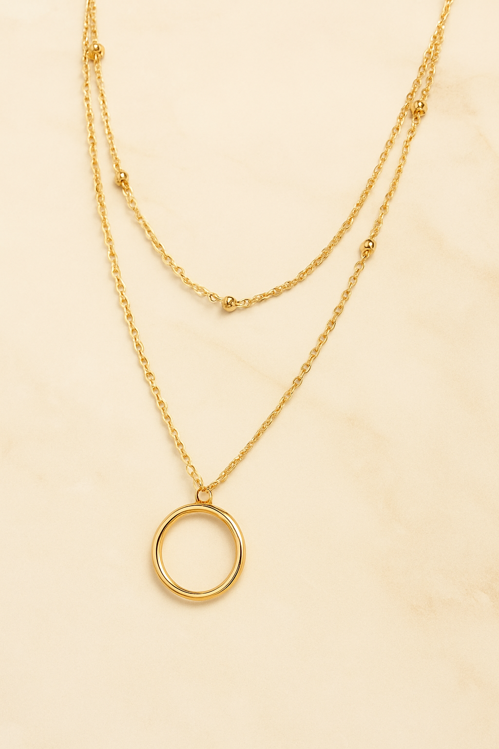 Esctacy Infinity Glow Double-Layer Necklace