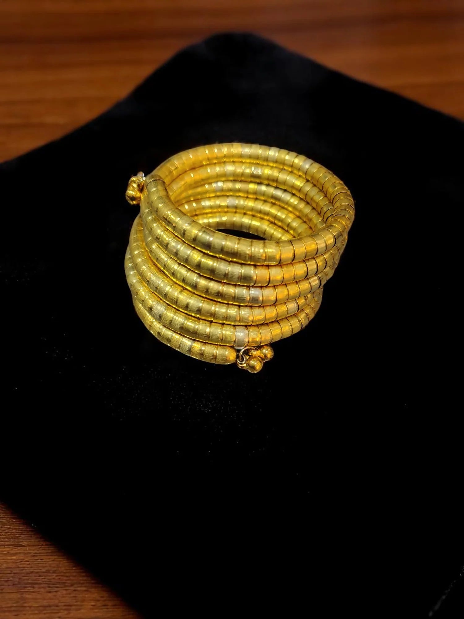 Golden Wrap Encasement Bangle