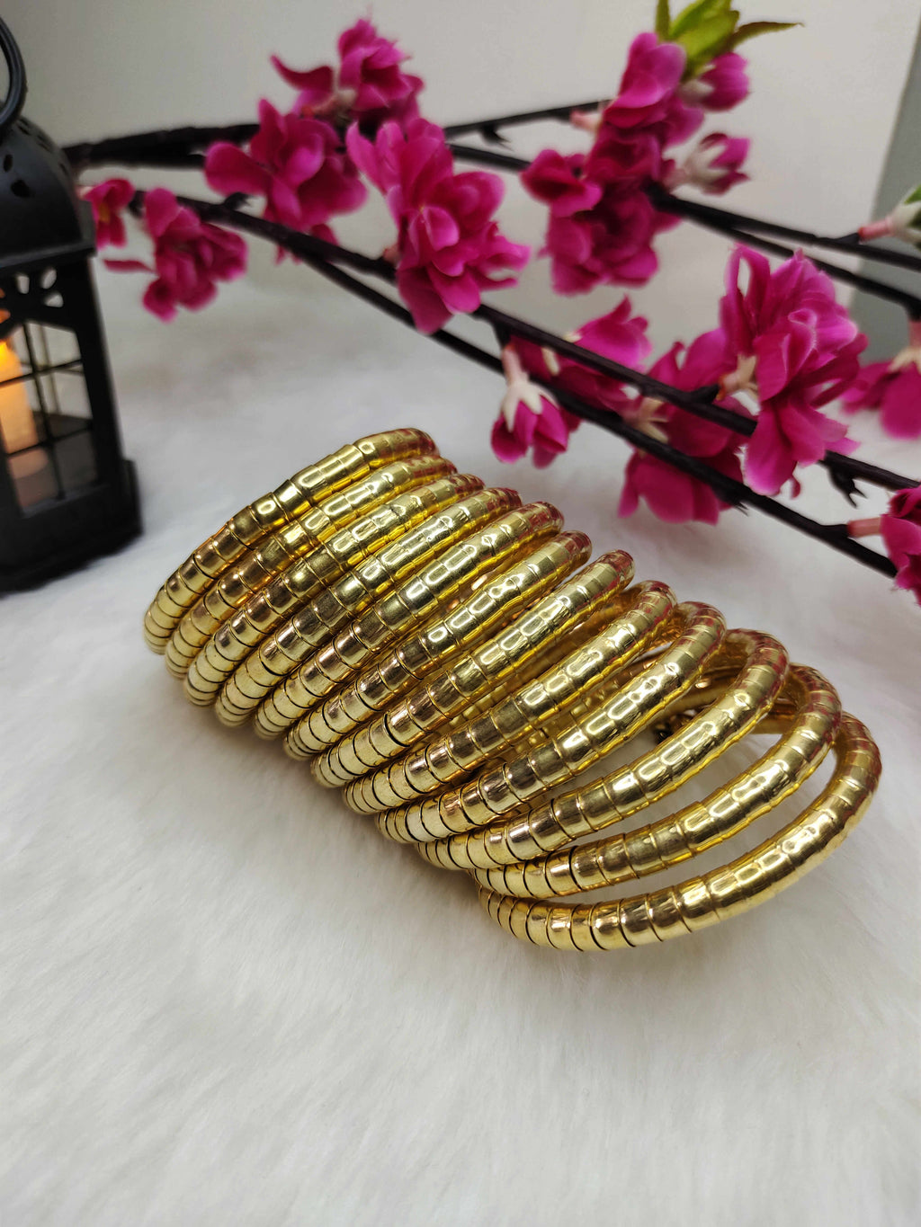 Golden Wrap Encasement Bangle